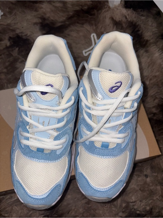 Asics Shoes - ASICS adults light Blue and White Athletic Sneakers